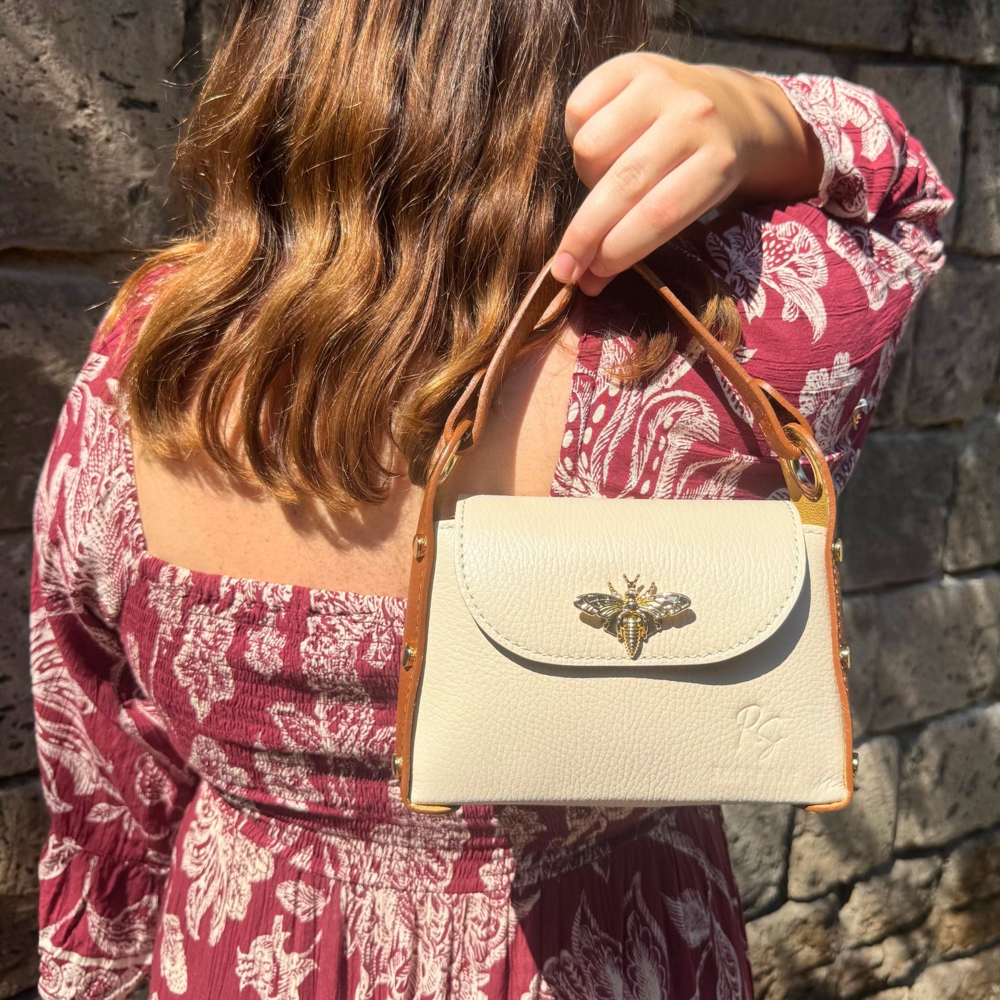 The Bi-Colour Bee Bag with Optional Crossbody Chain