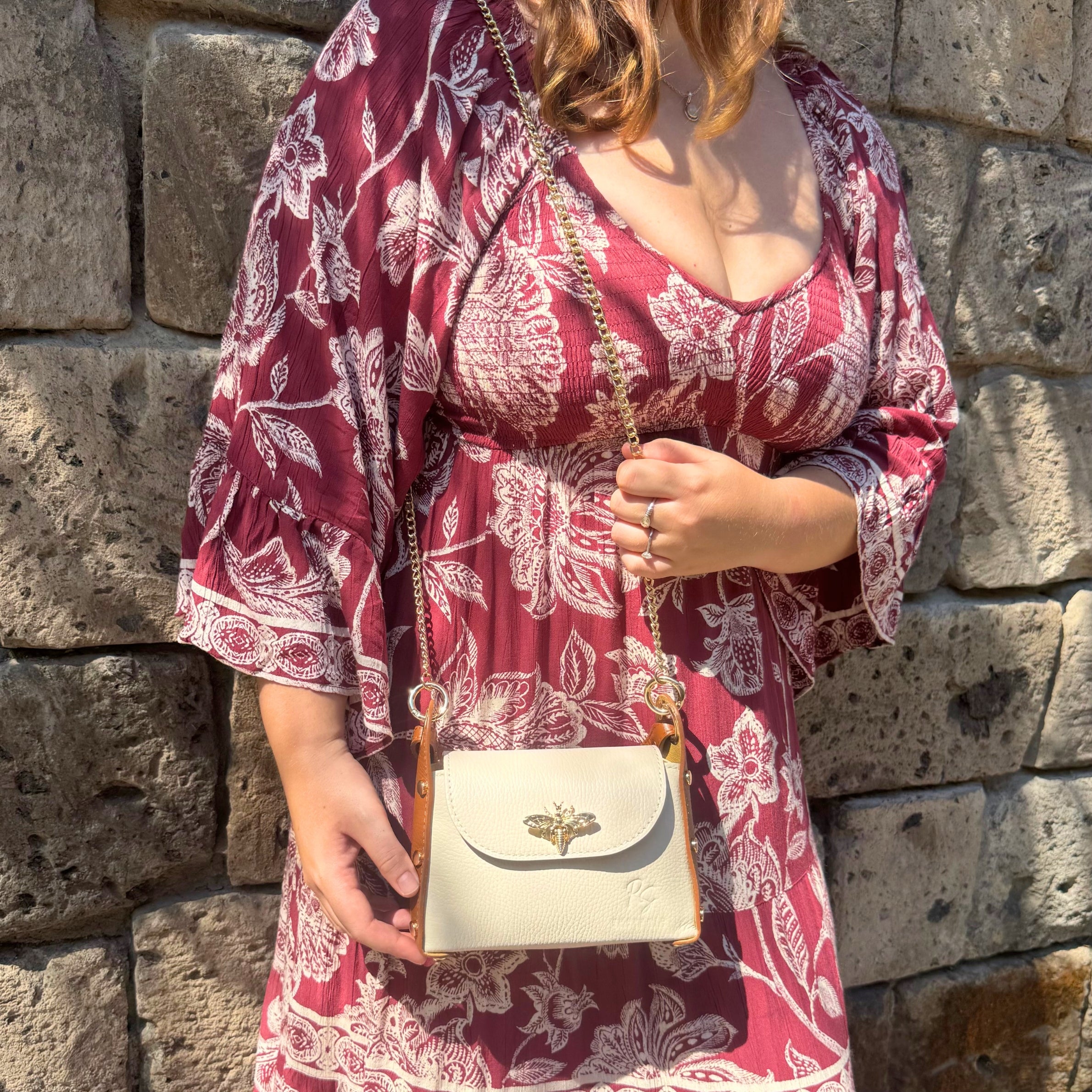 The Bi-Colour Bee Bag with Optional Crossbody Chain