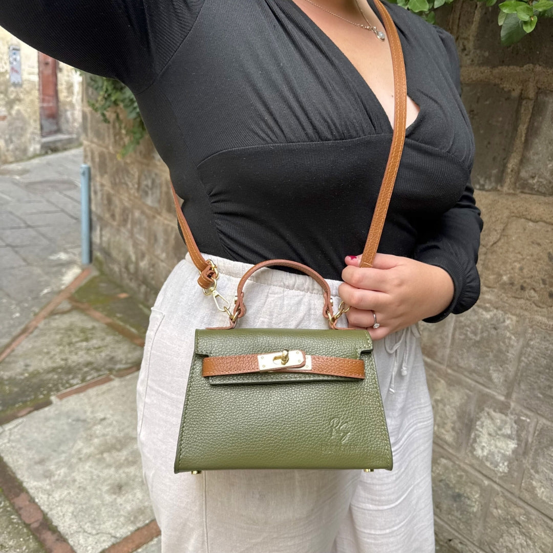 Lock Bag Bicolore e Tracolla Regolabile Opzionale