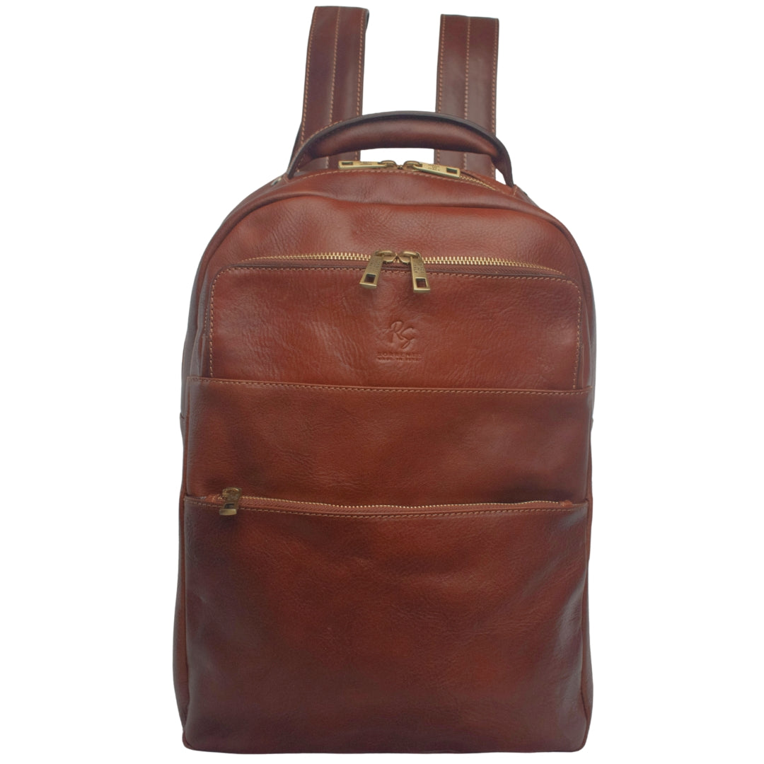 classic leather backpack The Classic Italian Buffalo Leather Backpack