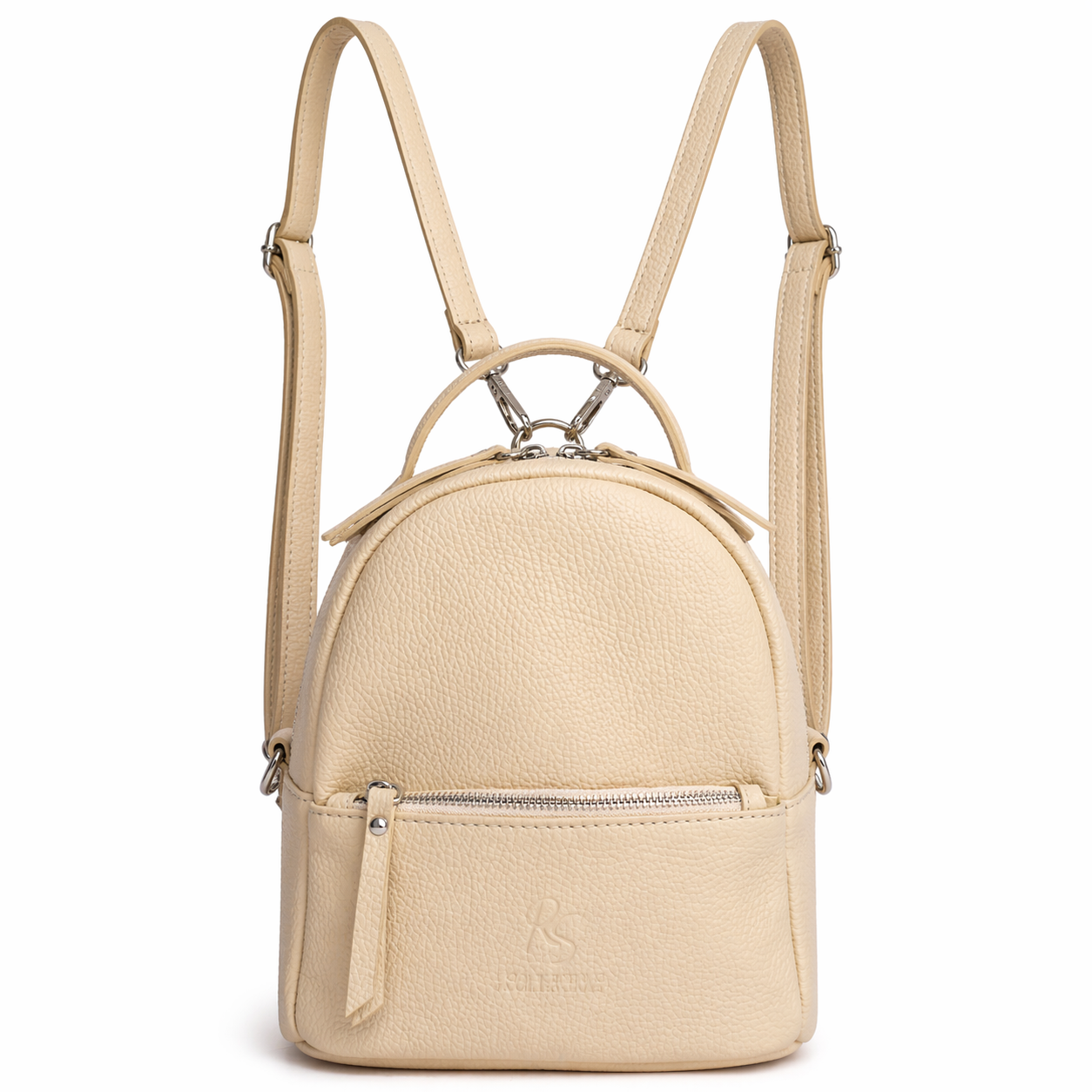 cream convertible backpack leather Gemini by White Elm Almond Almond | Aqua Lining while hands Clarks Cream Genuine Leather Convertible