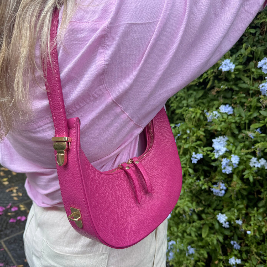 Borsa Mezzaluna con Tracolla Regolabile