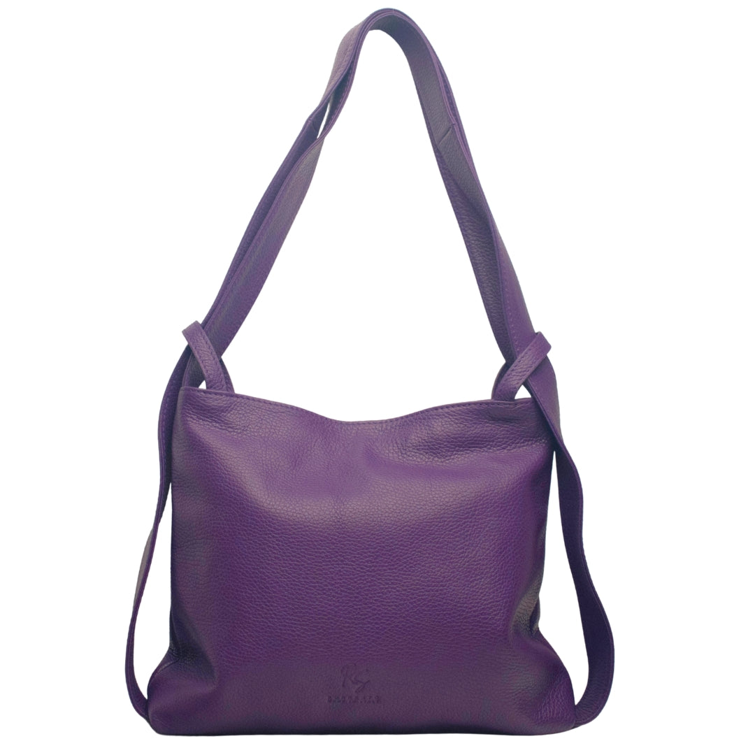 convertible leather tote backpack The Medium Convertible Tote to Backpack in Pebbled Italian Leather