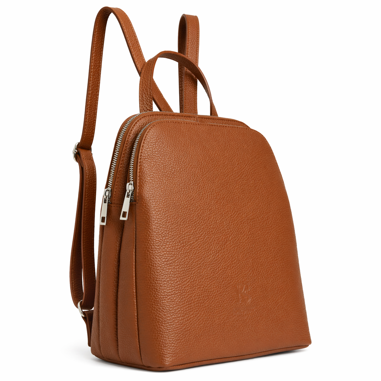 The Structured Backpack in Pebbled Italian Leather