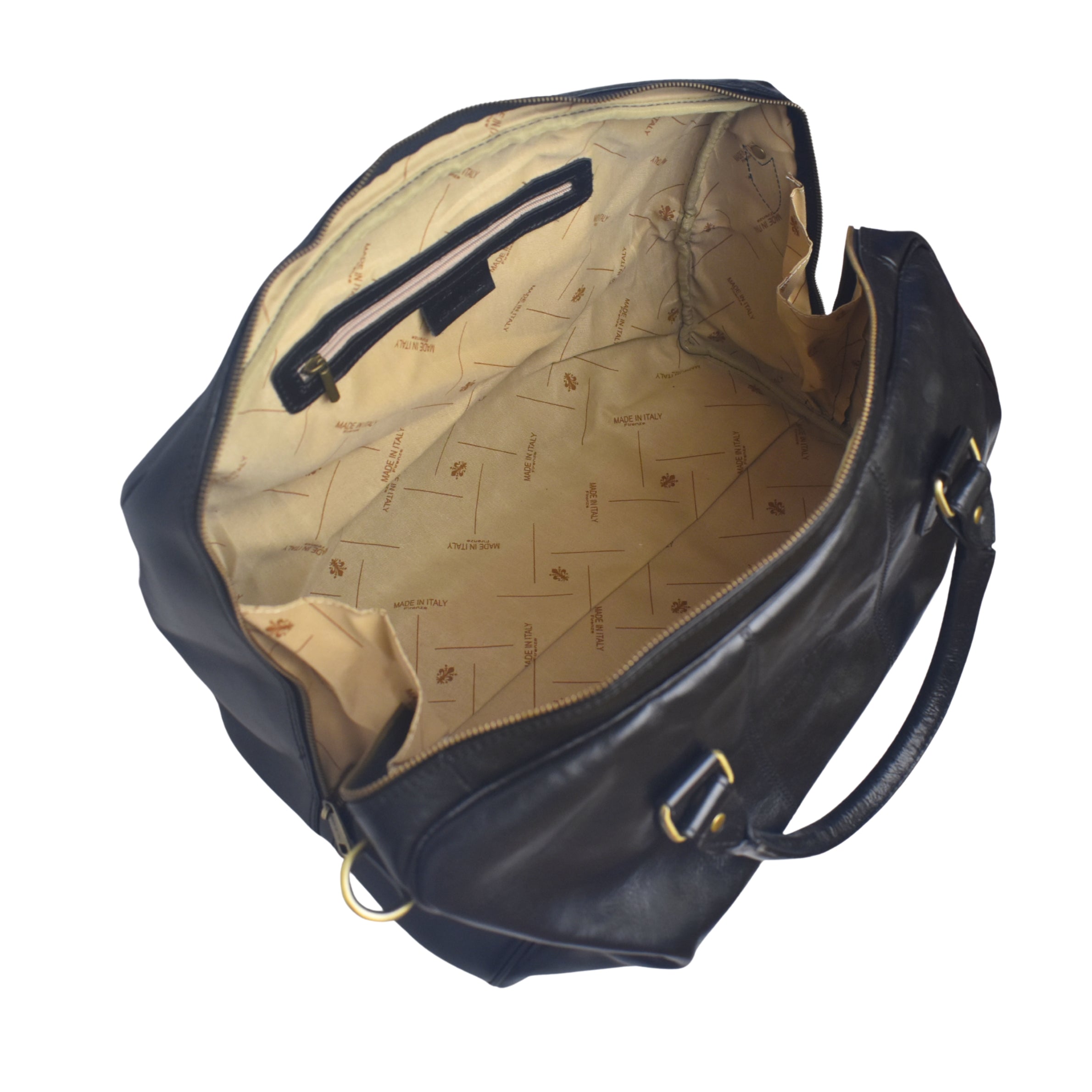 The Compact Calf Duffel with Optional Adjustable Shoulder Strap