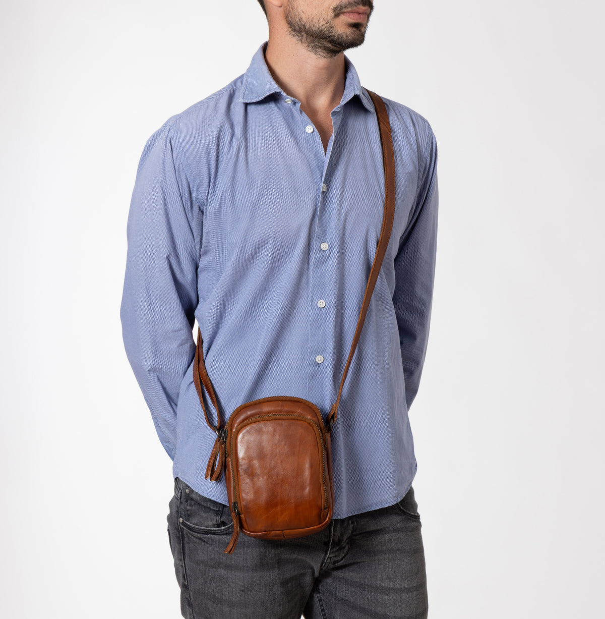Gianni Conti Utility Reporter Crossbody Bag