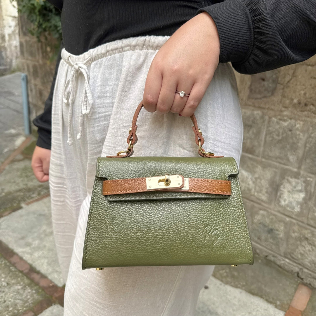 Lock Bag Bicolore e Tracolla Regolabile Opzionale