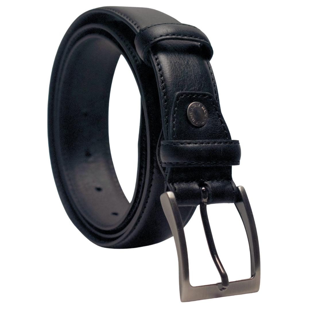 The Stitched Leather Dress Belt (3.5cm width) Jeans / 38 inches