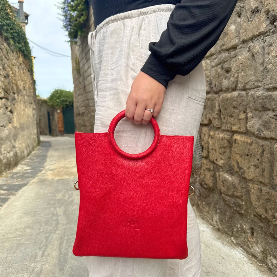 Borsa Foldover Circle con Tracolla Regolabile Opzionale
