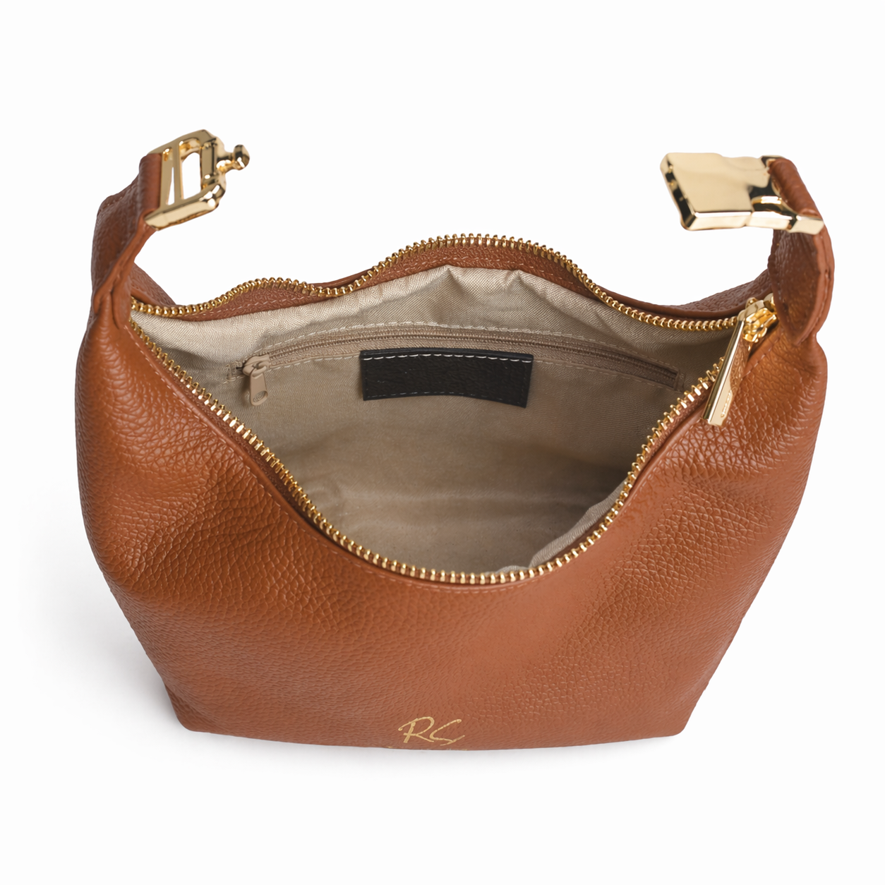 The Small Clutch Handbag with Optional Crossbody Strap in Italian Leather