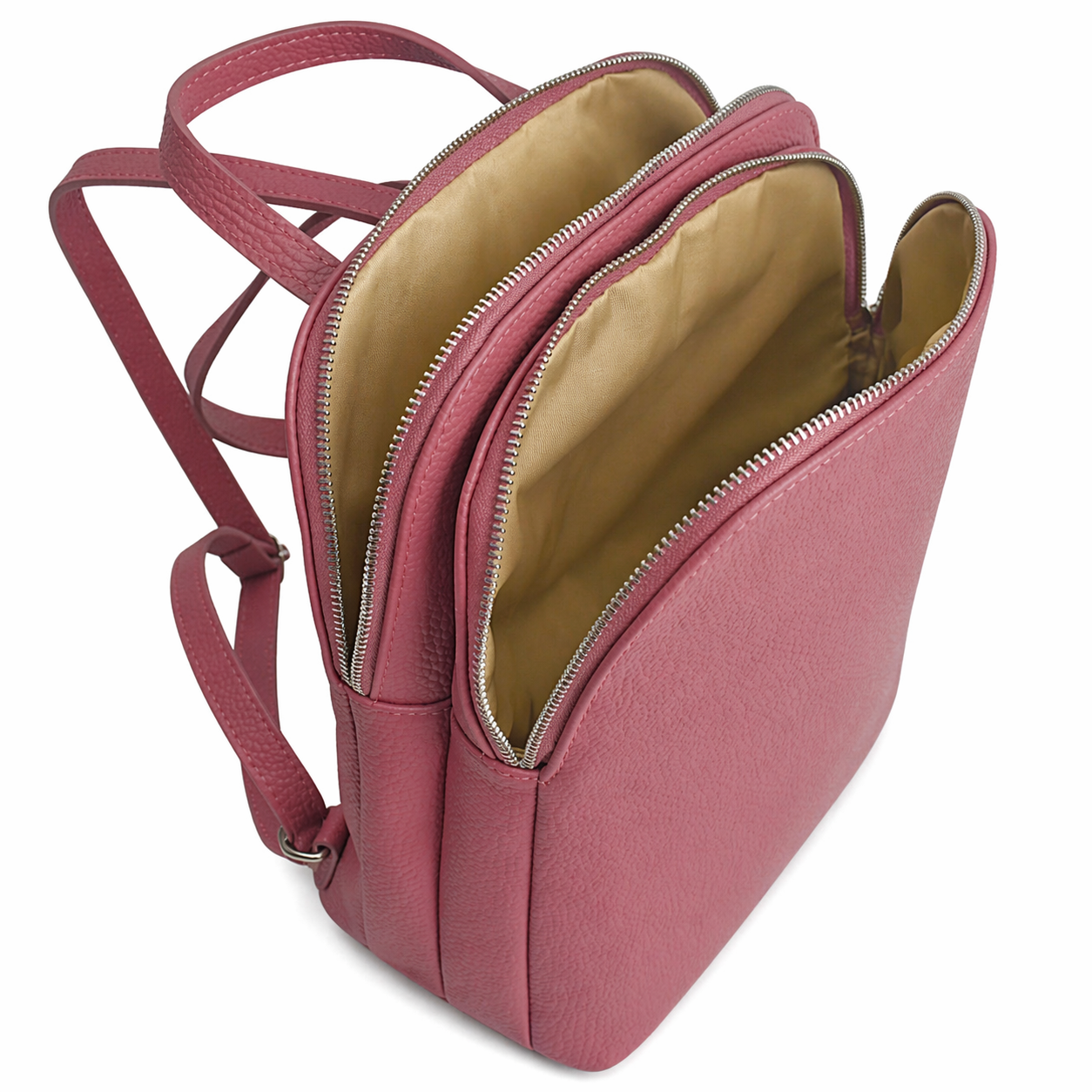 The Structured Backpack in Pebbled Italian Leather
