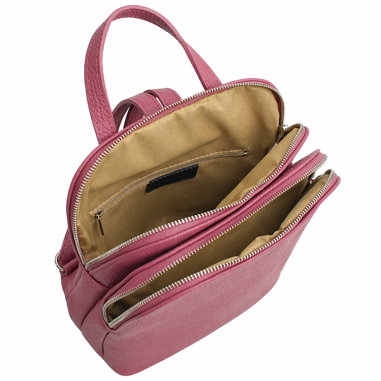 The Structured Backpack in Pebbled Italian Leather