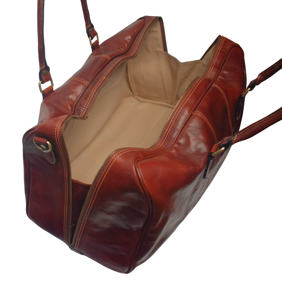 The Classic Calf Duffel with Optional Adjustable Shoulder Strap