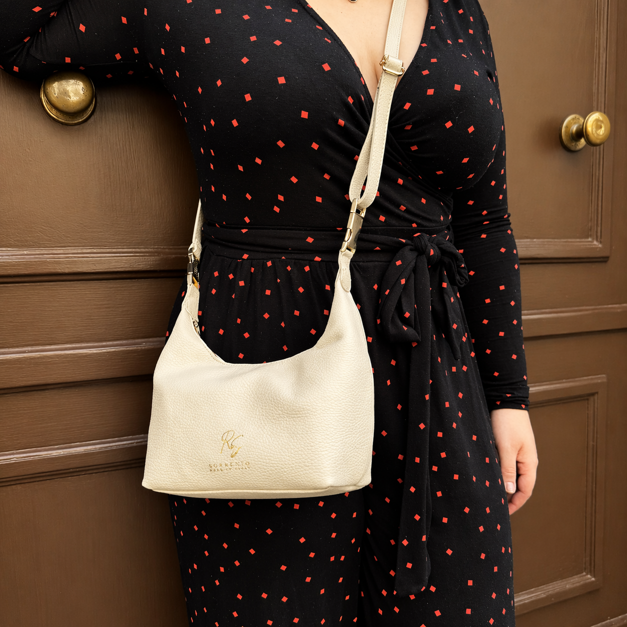 The Small Clutch Handbag with Optional Crossbody Strap in Italian Leather