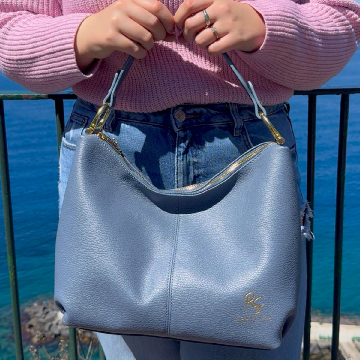 The Slouchy Leather Shoulder to Crossbody in Pebbled Italian Leather