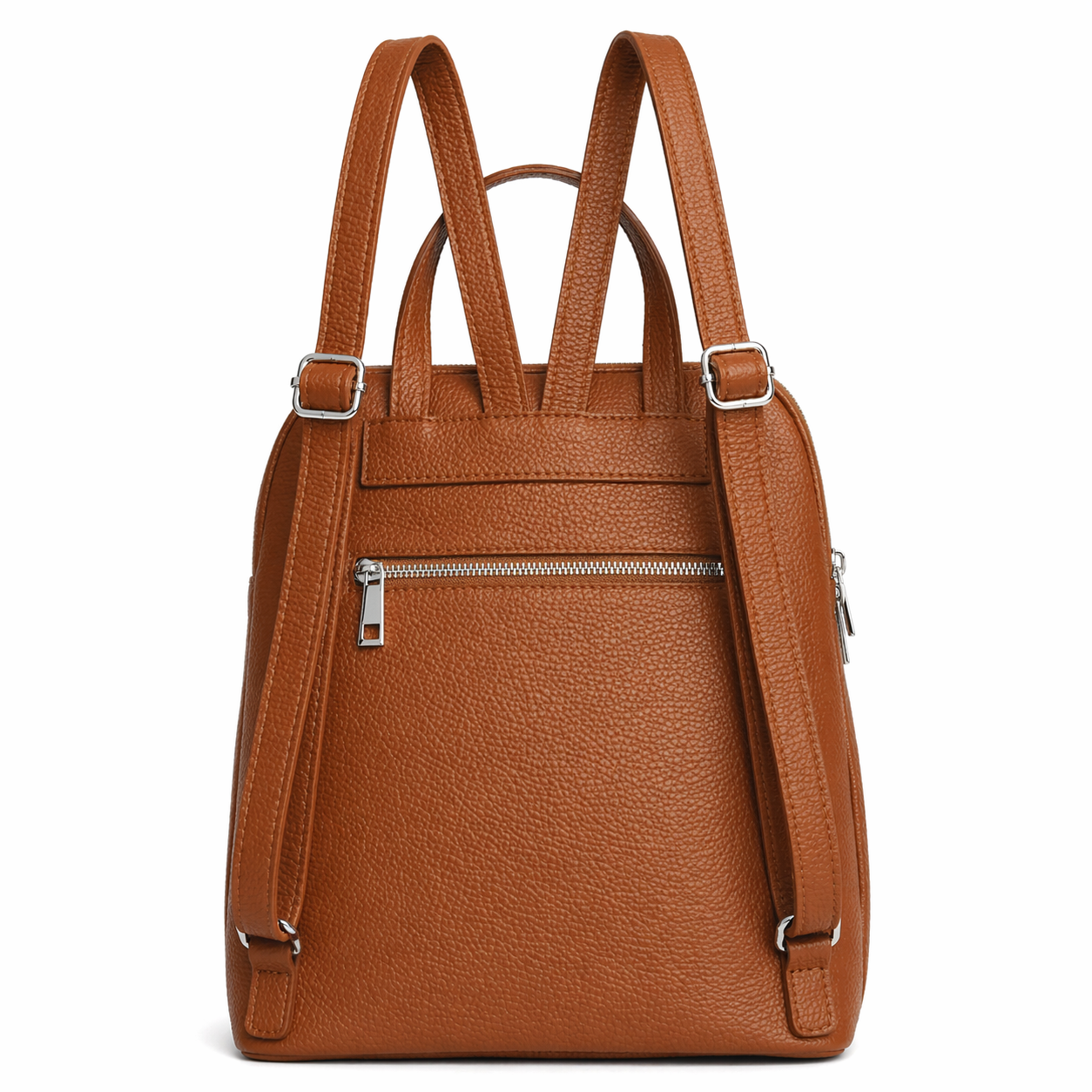 The Structured Backpack in Pebbled Italian Leather