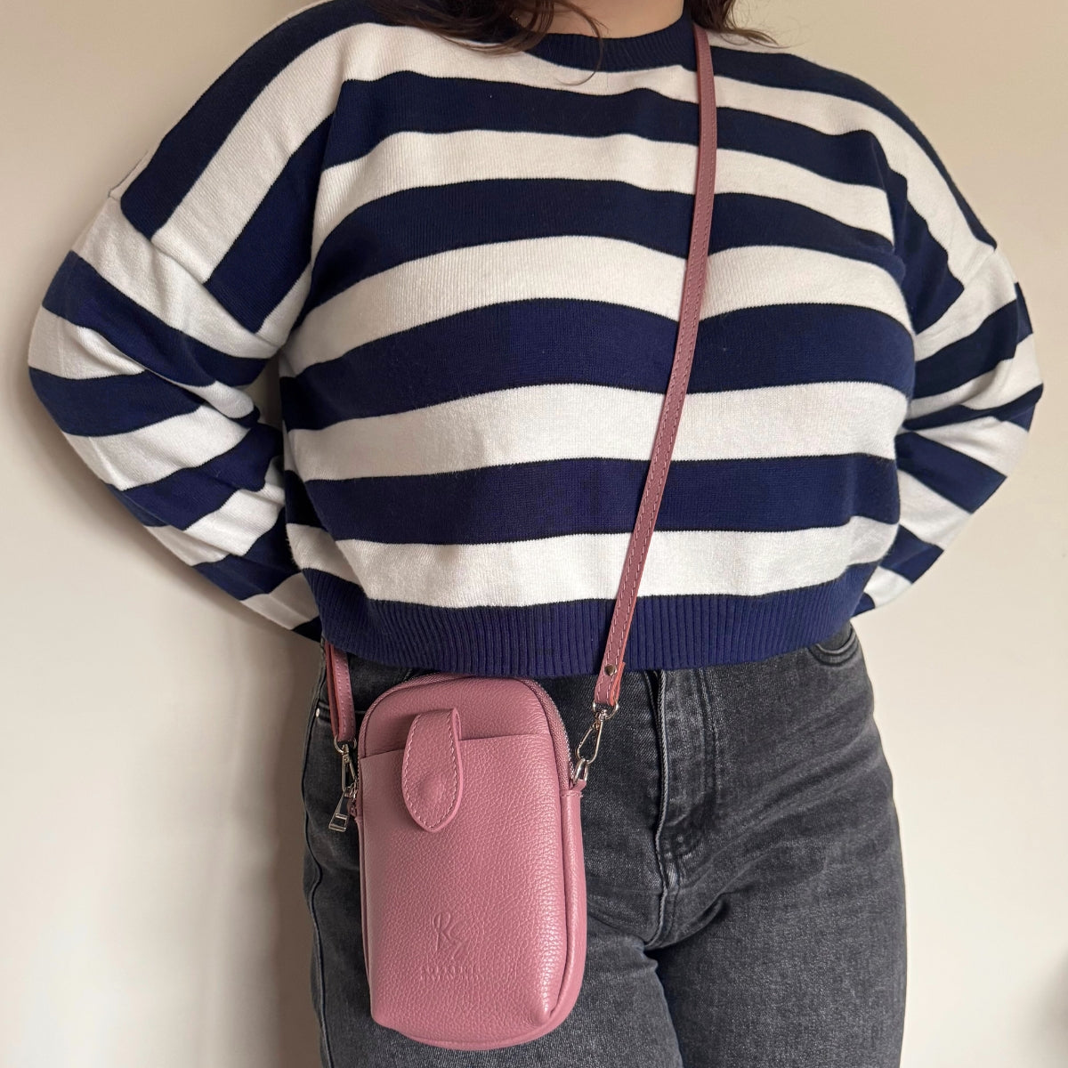 The Phone Holder Crossbody Modelled 1