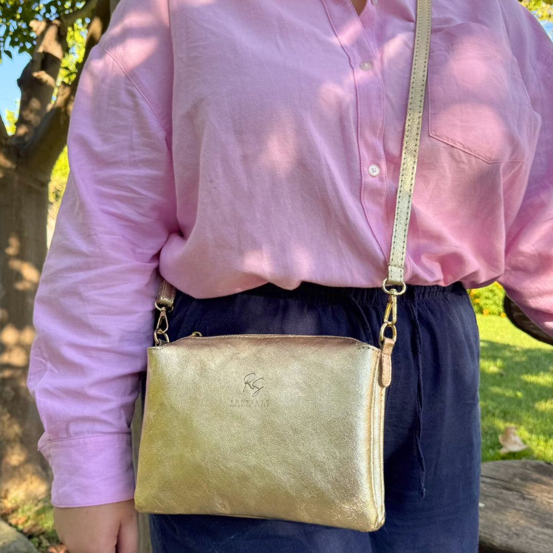 Borsa a Tracolla con Triplo Scomparto e Tracolla Regolabile